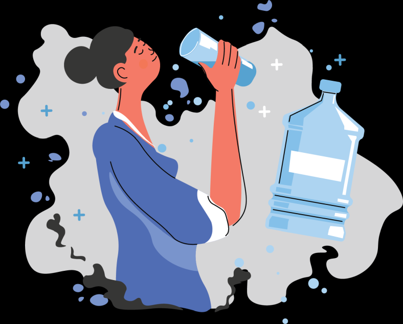 drink lots of water